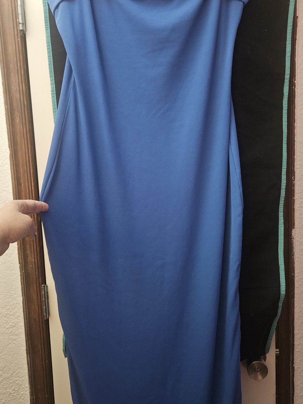 Strapless Royal Blue Maxi Dress